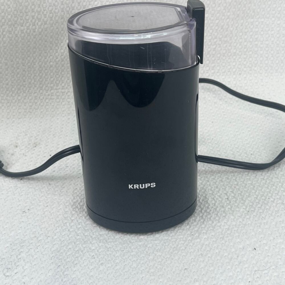 Krups Fast Touch Coffee Grinder Model 203-42 Black Electric Blade Tested Works